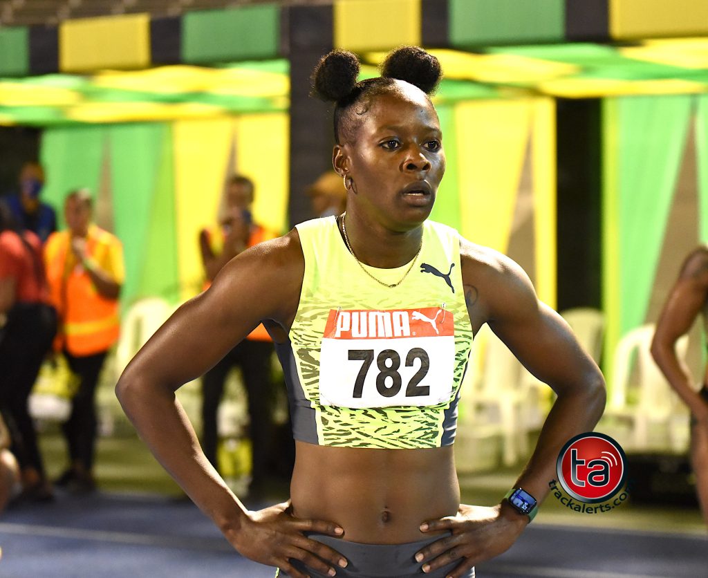 Shericka Jackson at Jamaica Trials 2022