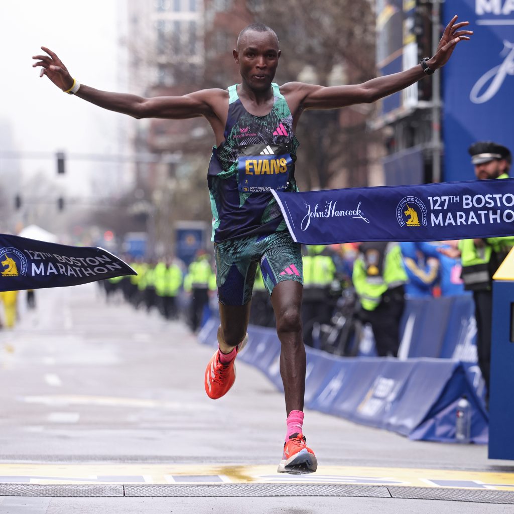 Kenya's Evans Chebet has won the Boston Marathon in a time of 2:05:54, which is the third fastest time ever recorded in Boston.
