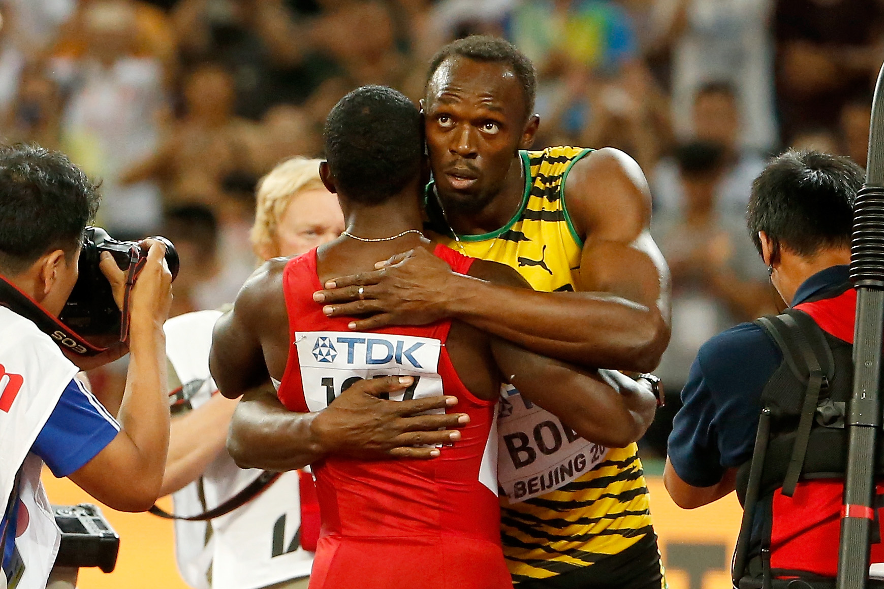 Gatlin says Bolt will show up in Rio