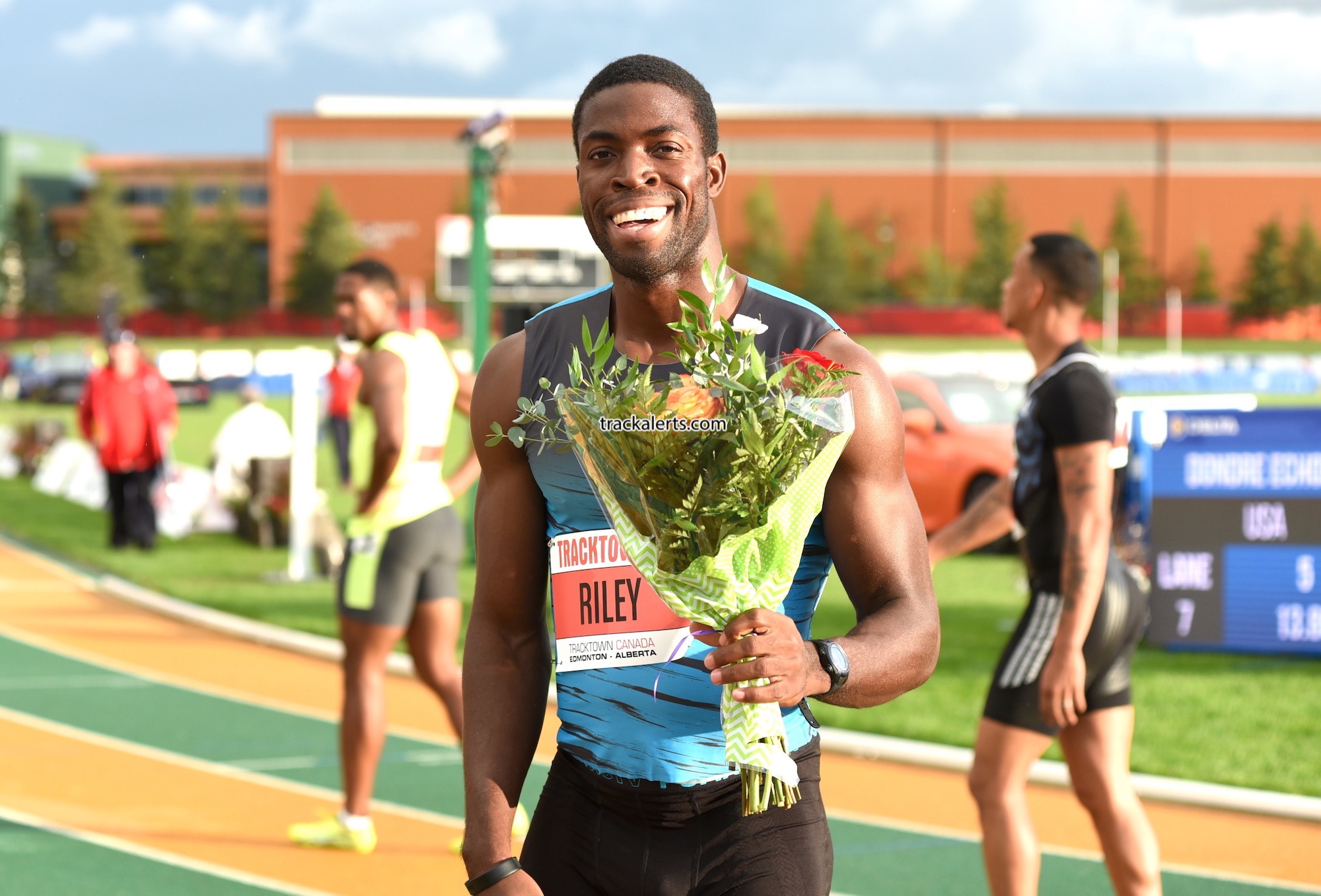 Riley wins 110h at Track Town Summer Series