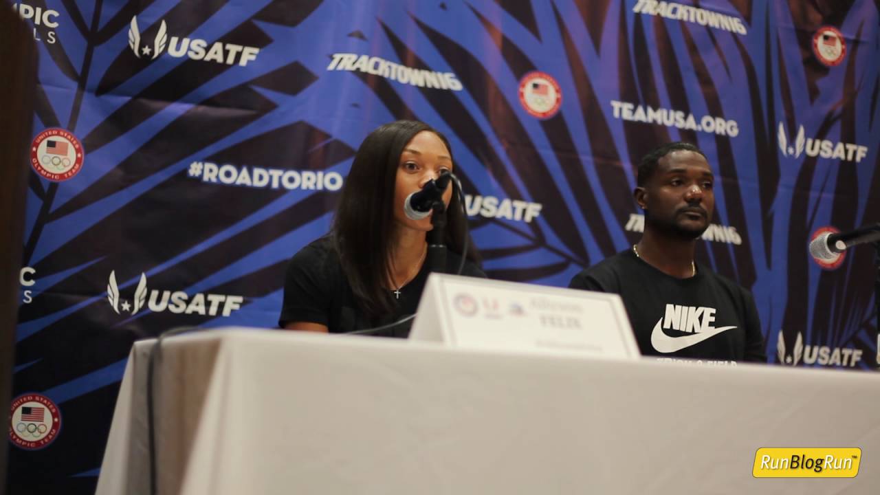 Allyson Felix @ 2016 Olympic Trials Press Conference