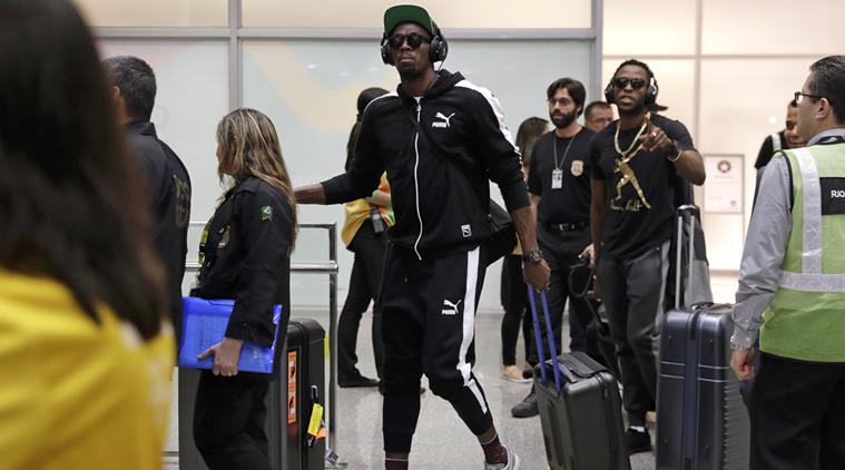 Usain Bolt arrives in Rio ready for action
