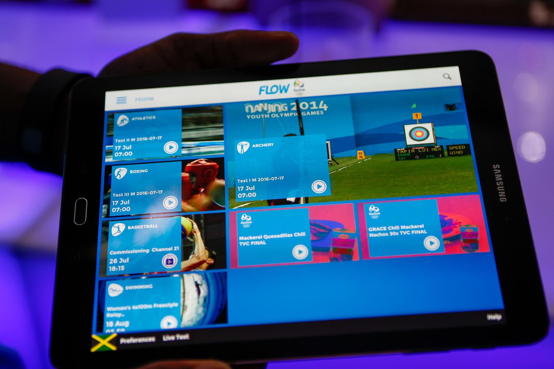Watch the Olympic Games on Smartphones & Tablets #FlowRioApp