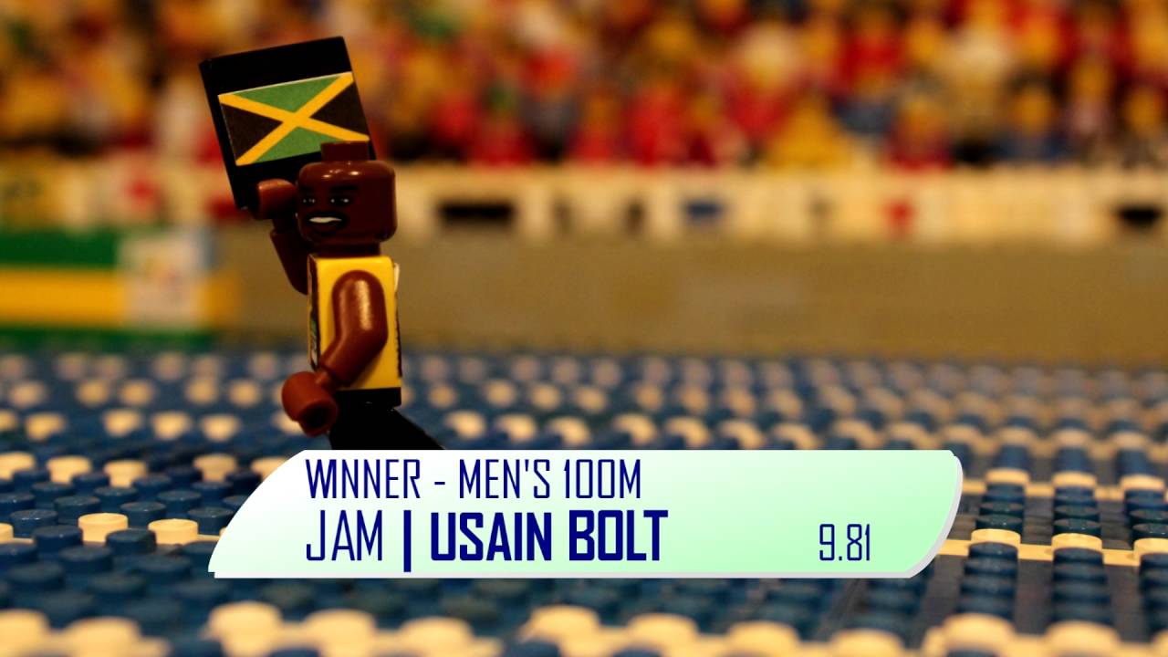 LEGO Usain Bolt wins the Men’s 100m at Rio 2016 Olympics