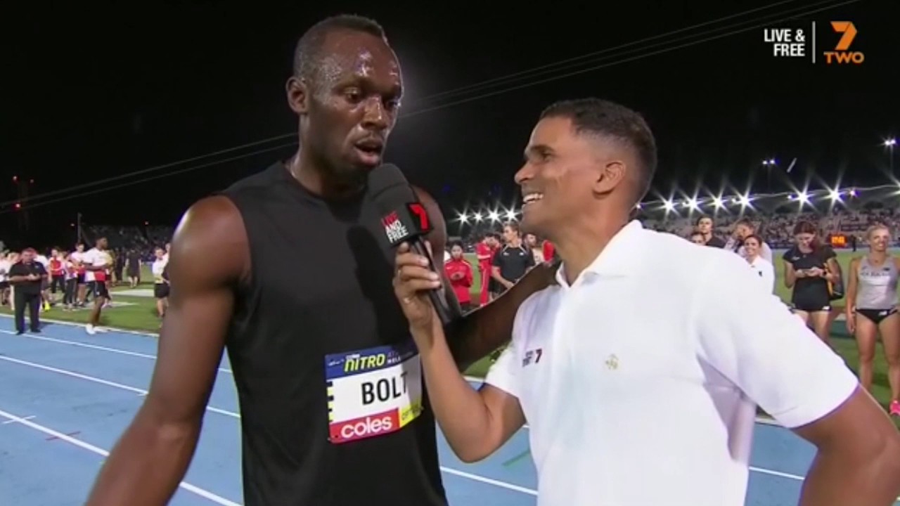 Usain Bolt Interview Nitro Athletics Melbourne 2017