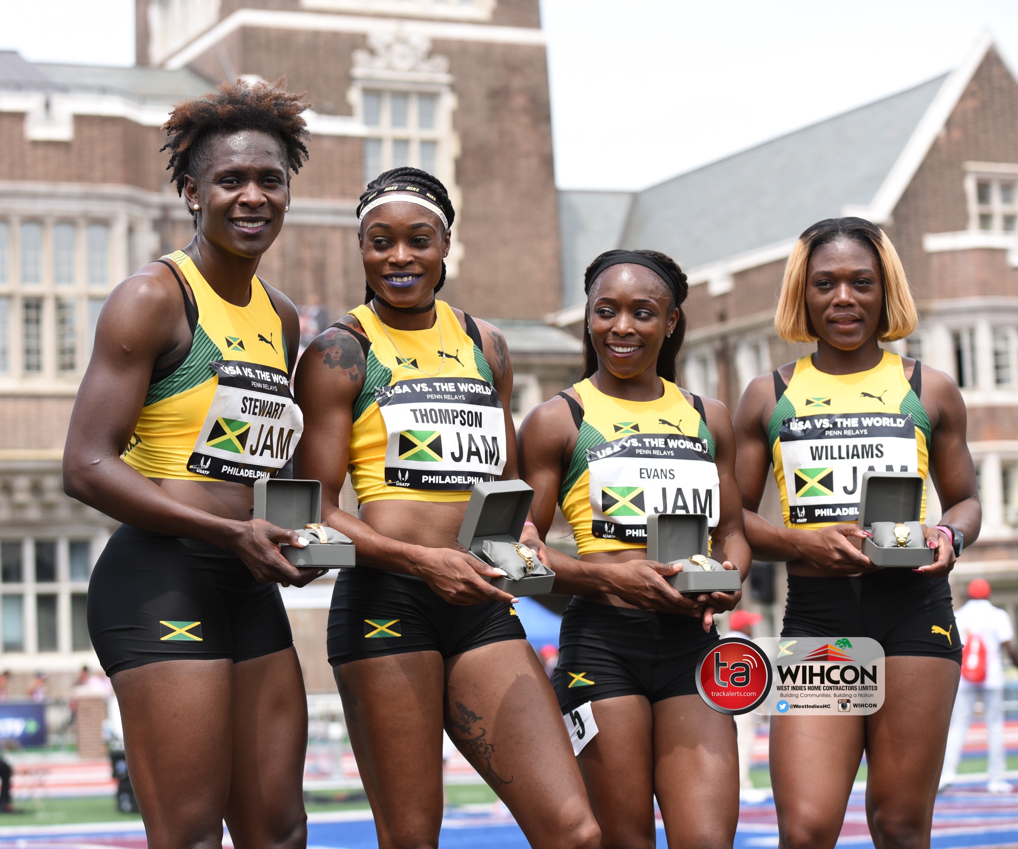 Jamaica and USA even at Penn Relays