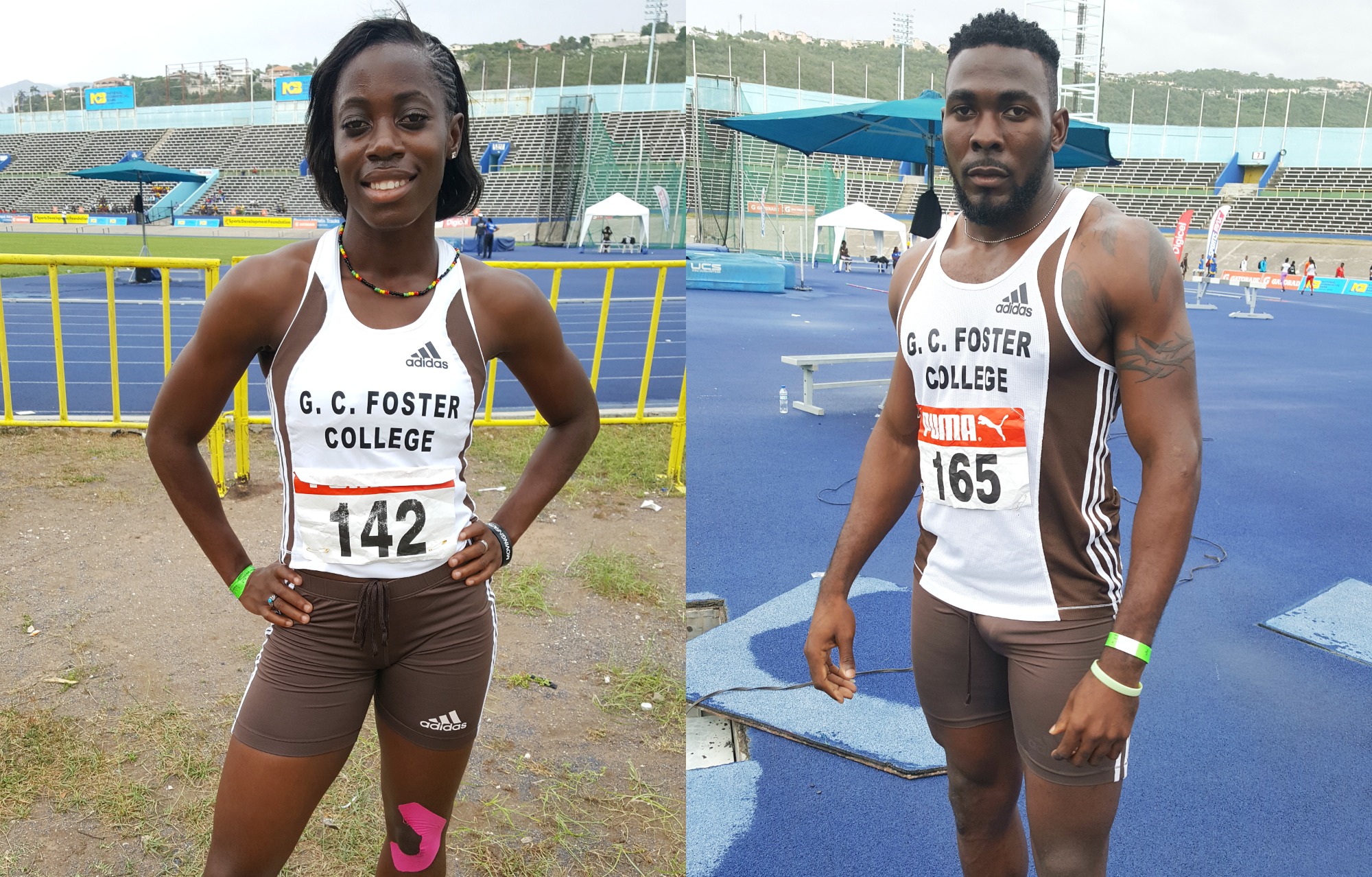 Forbes, Clarke win 100m finals for GC Foster to lead at Intercol Champs