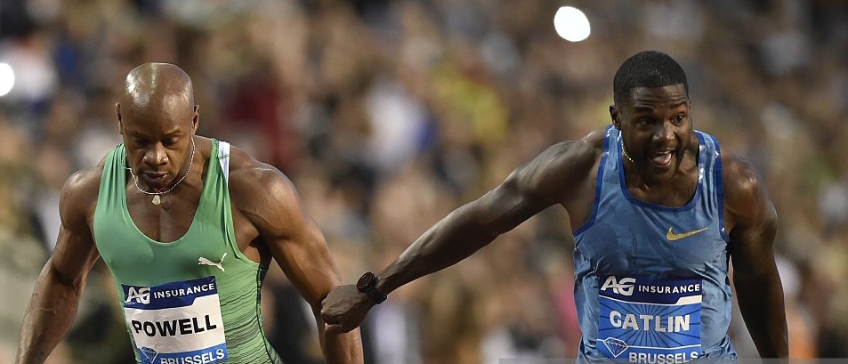 Powell takes on Gatlins and de Grasse in Doha
