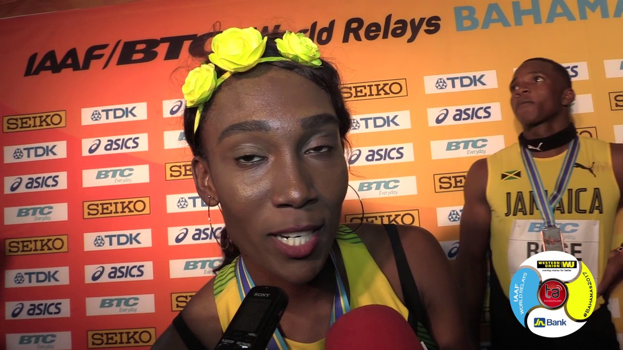 Jamaica mixed 4x400m relay team satisfied #WorldRelays2017