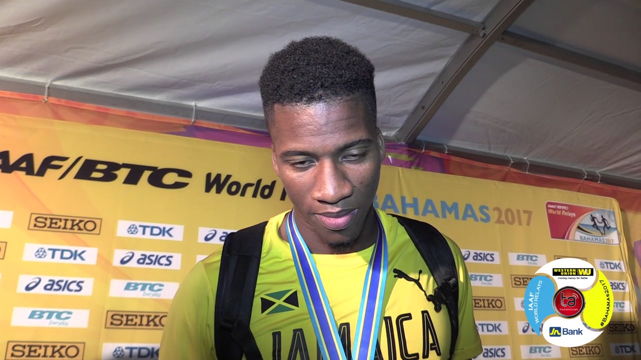 Jamaica male 4x400m quartet happy with bronze medal #WorldRelays2017