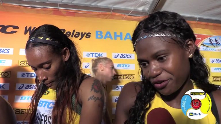 Jamaica 4x400m ladies thankful #WorldRelays2017