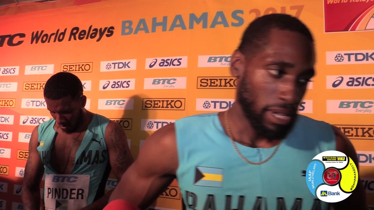 Bahamas 4x400m men’s team to rewind and come again #WorldRelays