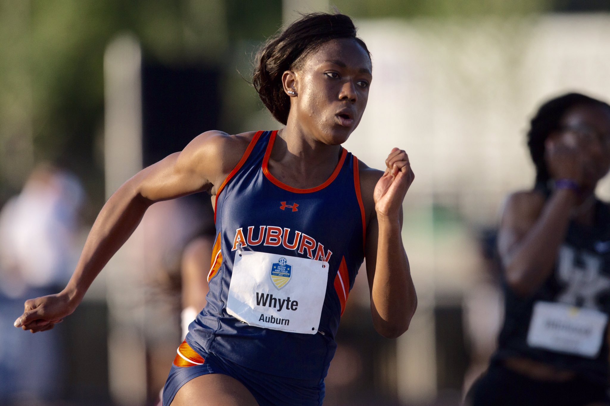 Natalliah Whyte’s 22.77 enters record books at Auburn