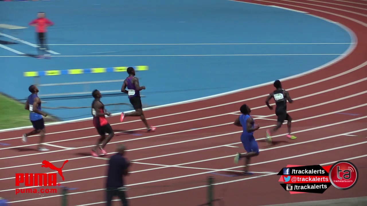 Locke wins men’s 100m B #GuadeloupeMeeting