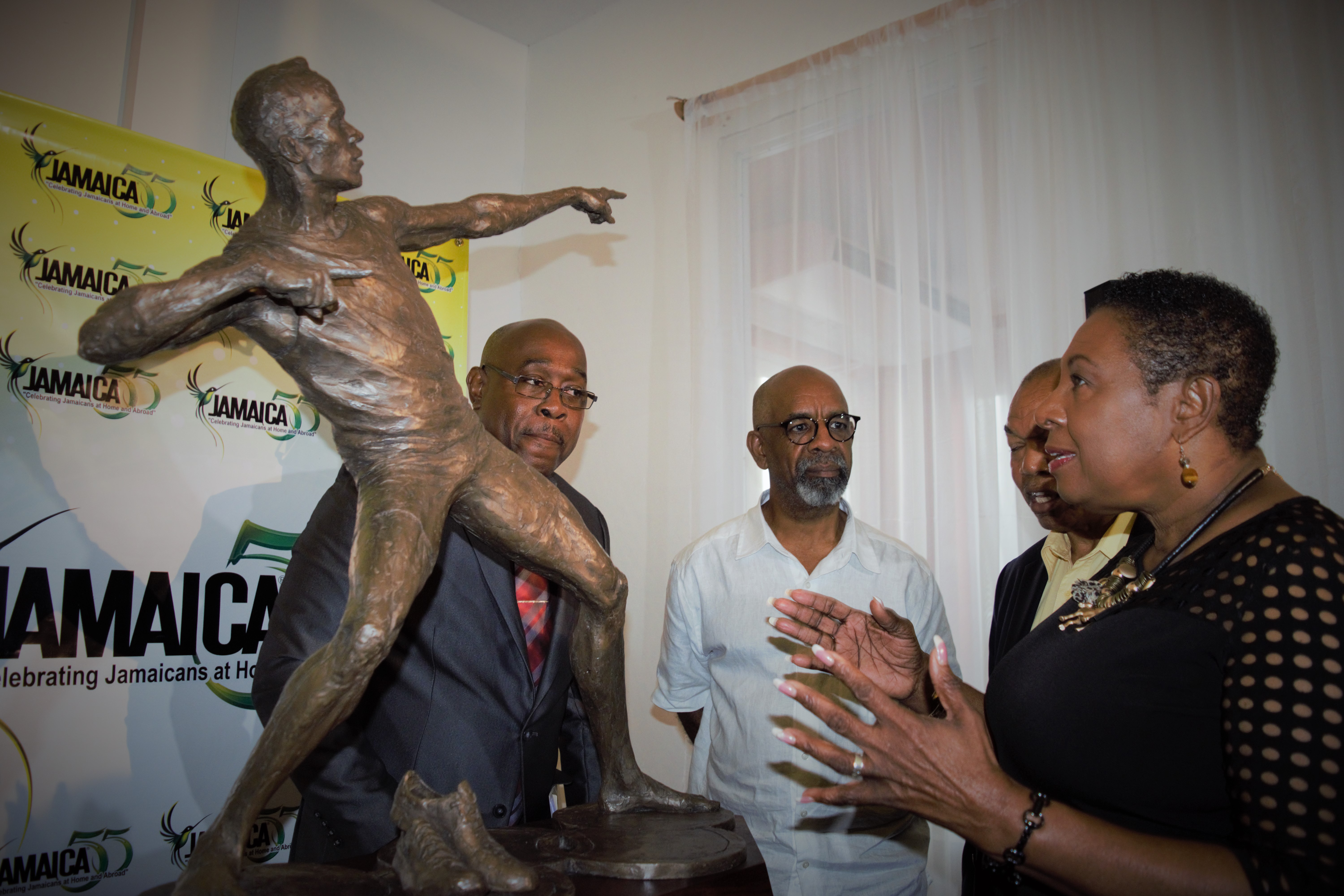 Maquette of the Bolt Statue Unveiled in Kingston