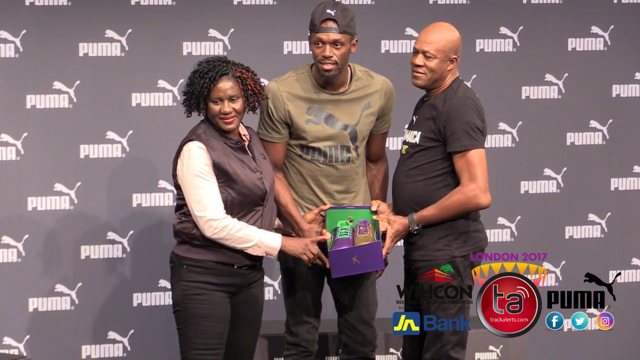 #London2017 | Bolt receives his final Puma spikes from parents