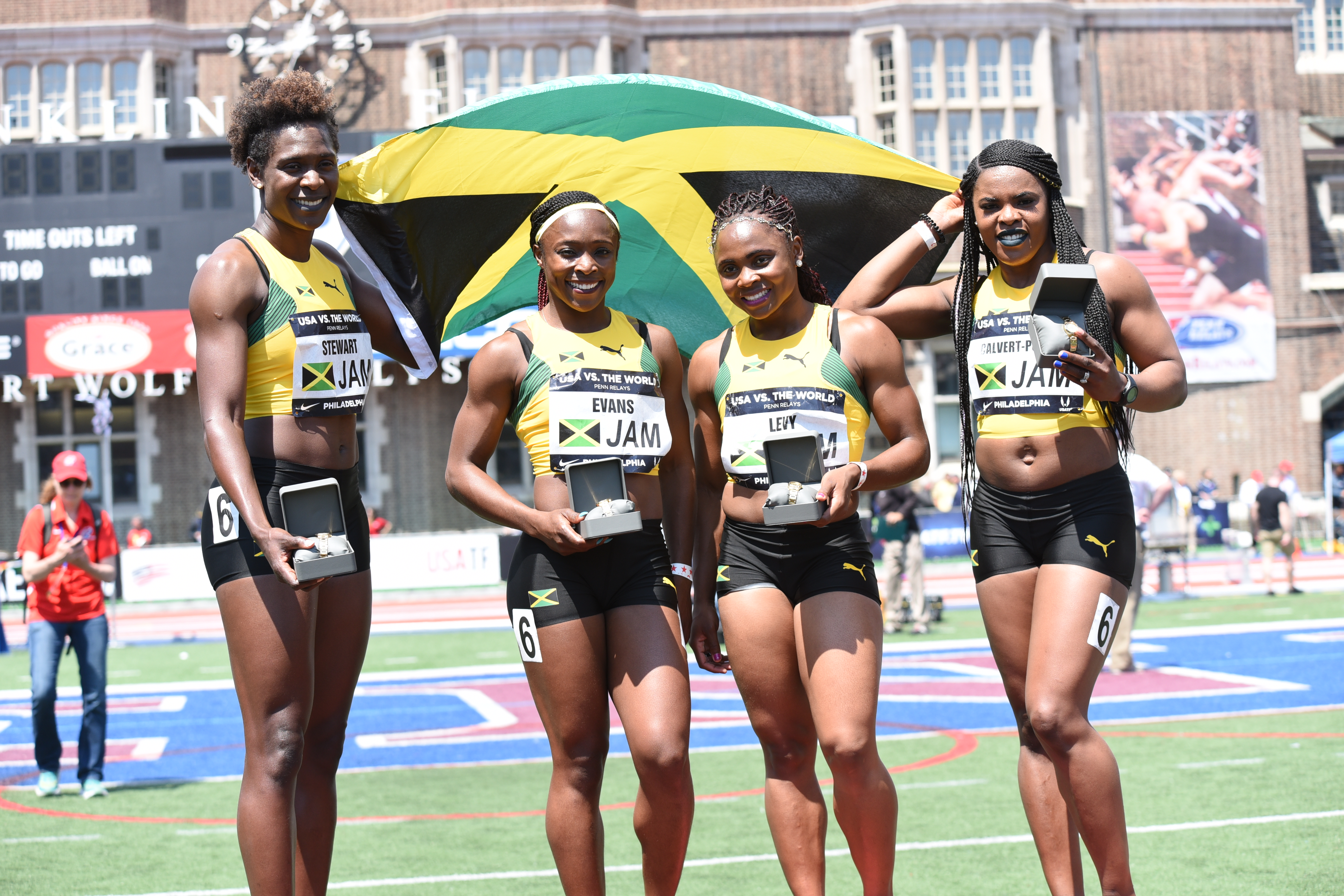 Levy anchors Jamaica 4×1 to victory at Penn Relays
