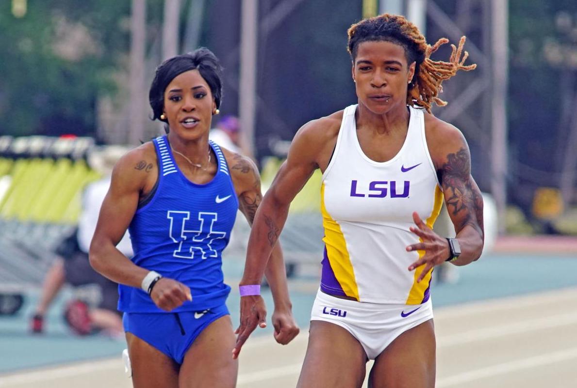 Hobbs Sets the Pace in Women’s 60m Final at LSU Purple Tiger Meet