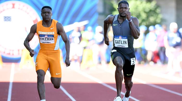 Coleman, Gatlin clash over 100m at Prefontaine Classic