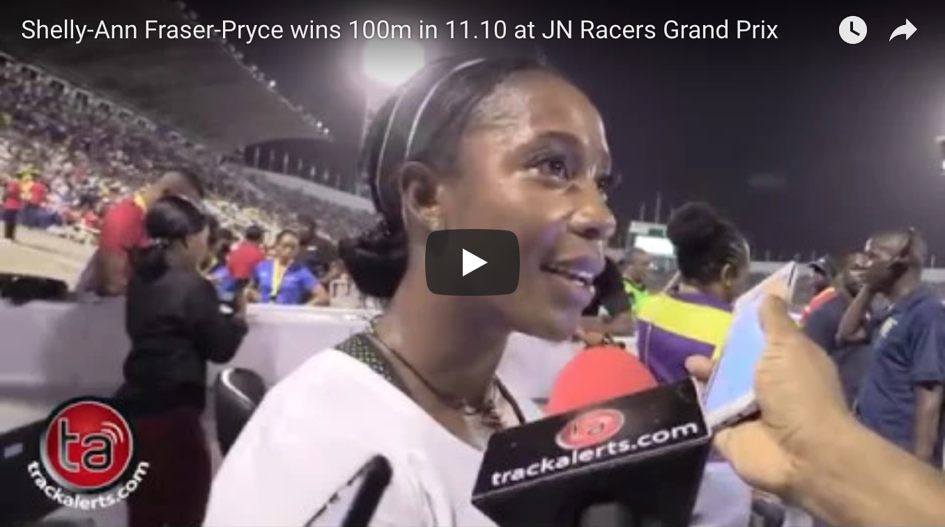 Fraser-Pryce says outing was emotional at JN Racers Grand Prix