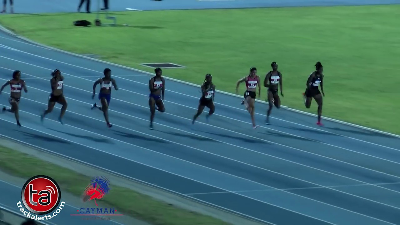 Video of Fraser-Pryce’s 11.33s at Cayman Invitational