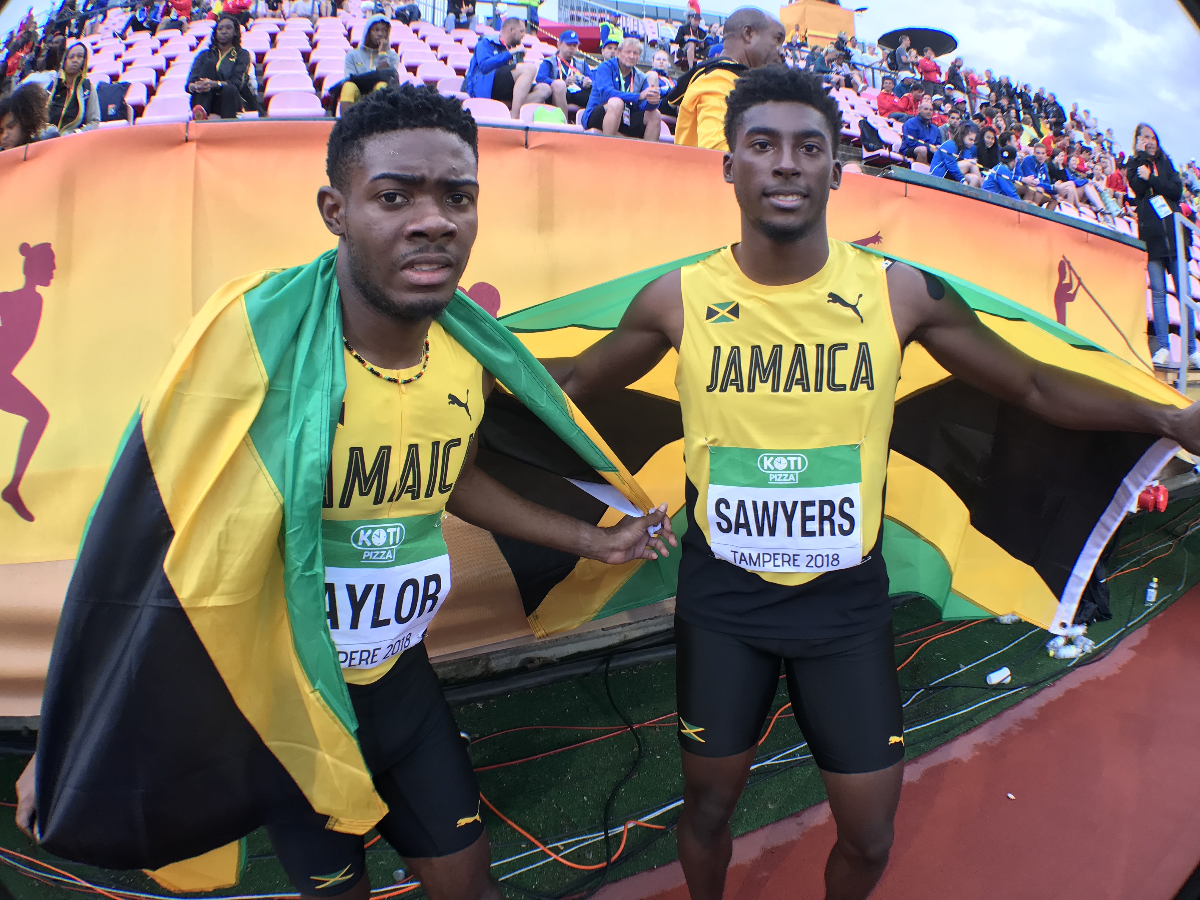 Christopher Taylor and Chantz Sawyers win medals at World U20 Championships