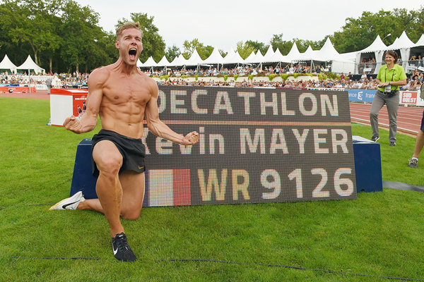 With 9126 world record, Mayer joins list of all-time great decathletes