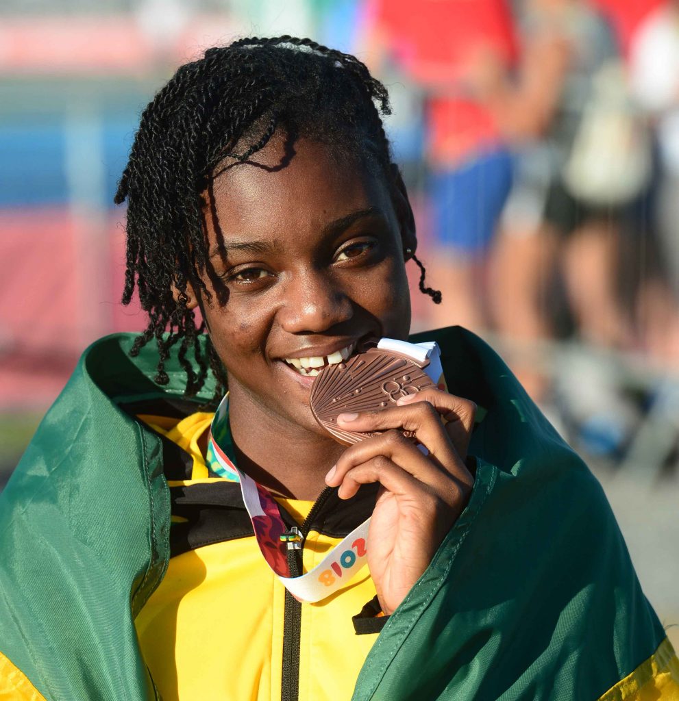 Ackera Nugent receives 100mh bronze at Youth Olympics 2018
