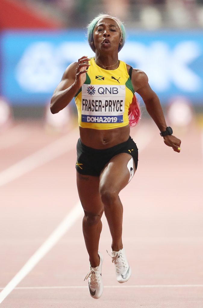 Shelly-Ann Fraser-Pryce wins fourth 100m title in Doha 2019