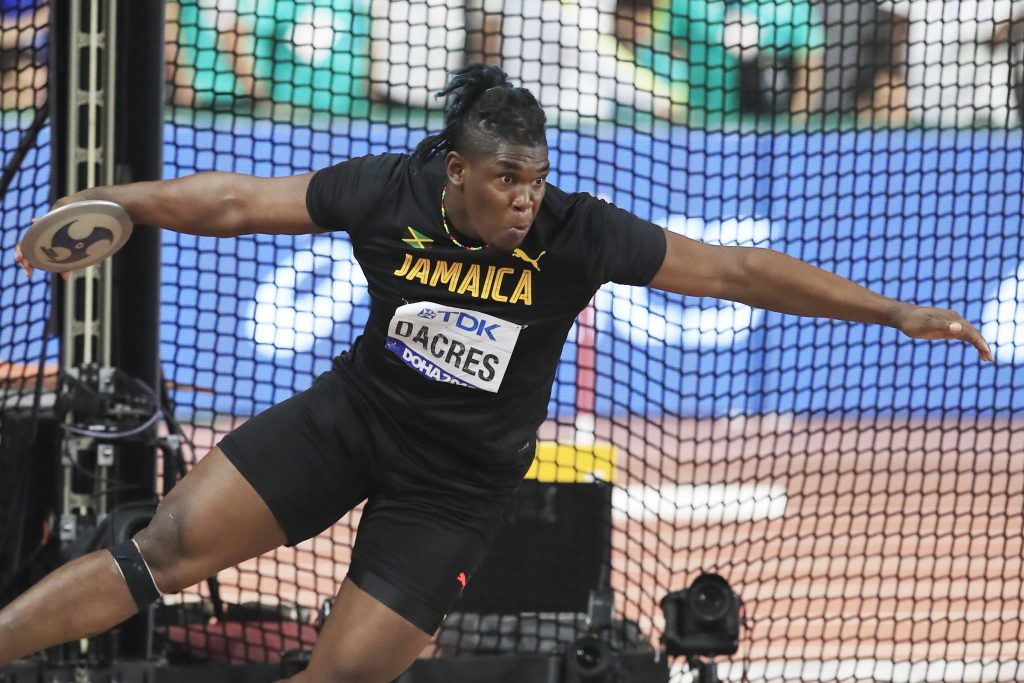 Dacres wins historic silver medal in men’s discus