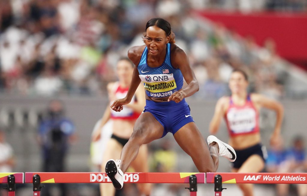 Dalilah Muhammad sets new world record to win in Doha 2019
