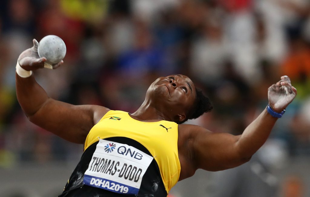 Danniel Thomas-Dodd became the first Jamaican and Pan-American champion to win a women's shot put world championships medal