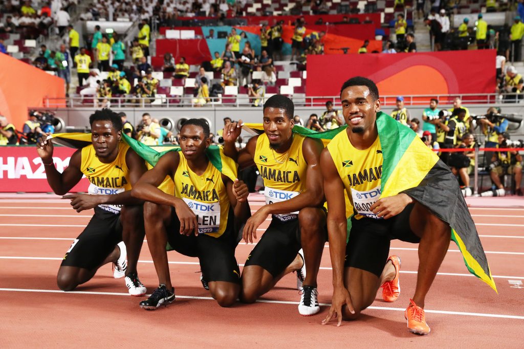 Jamaica 4x400m male team wins silver at Doha 2019
