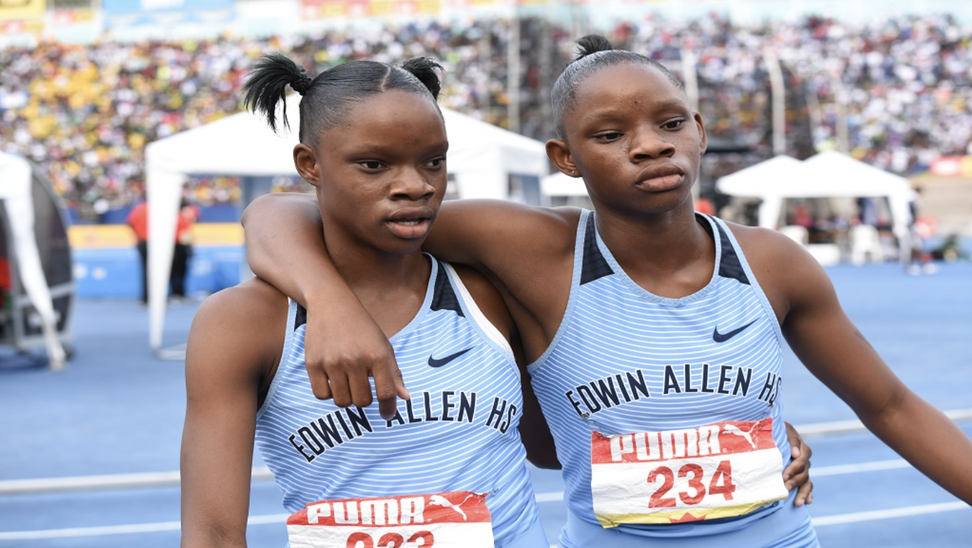 Tina Clayton and Tia Clayton show form in Kingston for Carifta Games