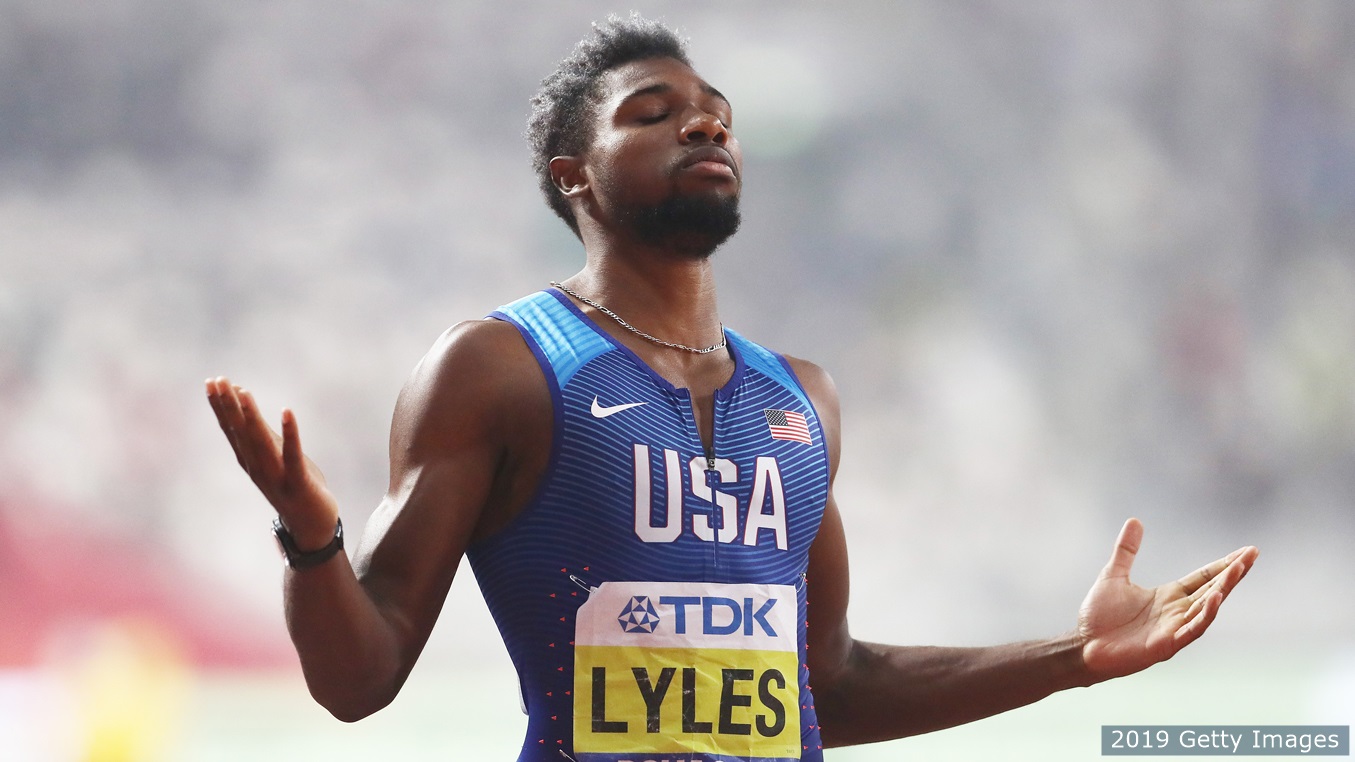 Lyles impresses with fast 300m time