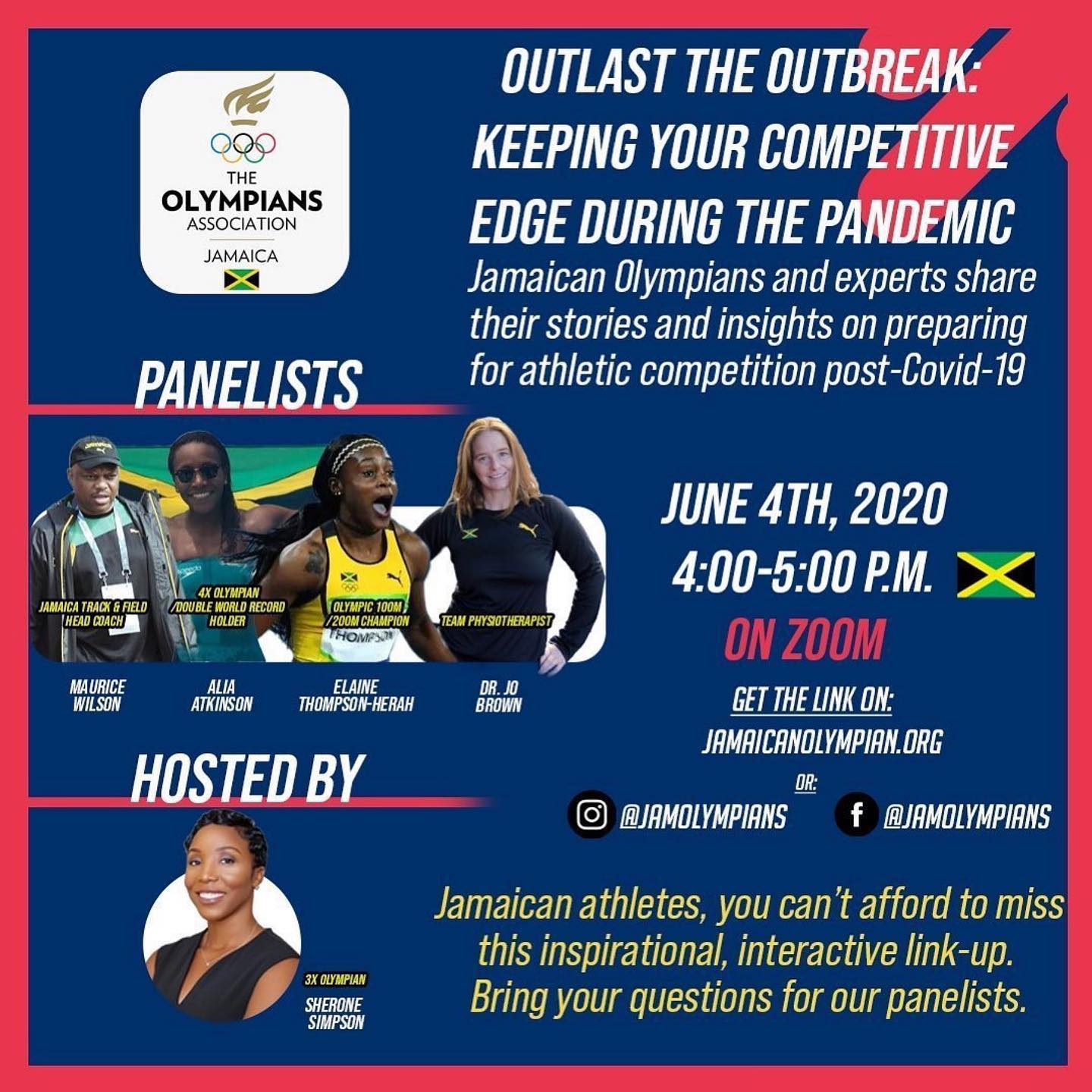 Sherone Simpson to host panel discussion with Elaine Thompson