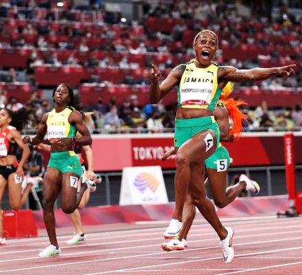 Thompson-Herah strikes Tokyo 2020 gold in record time
