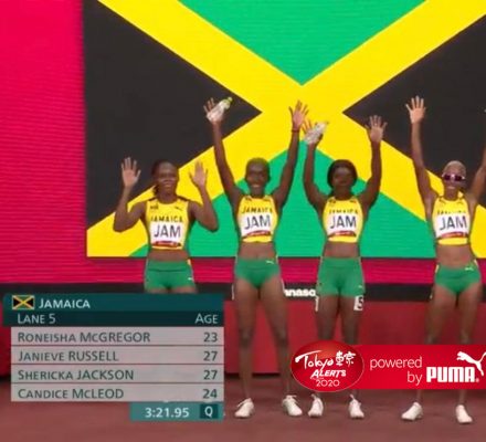 Jamaica end with 4×4 bronze for 9th medal at Tokyo 2020