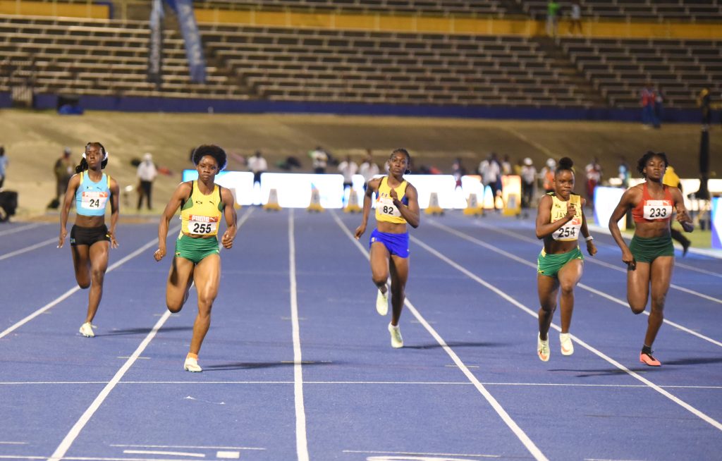 Tina and Tia Clayton finished 1-2 in the U20 100m final at Carifta Games