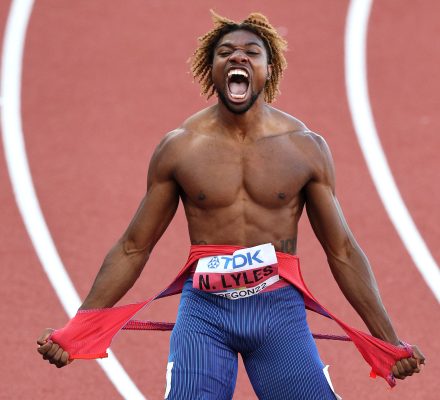 Noah Lyles Joins Elite Group as Three-Time Winner of US Male Athlete of the Year