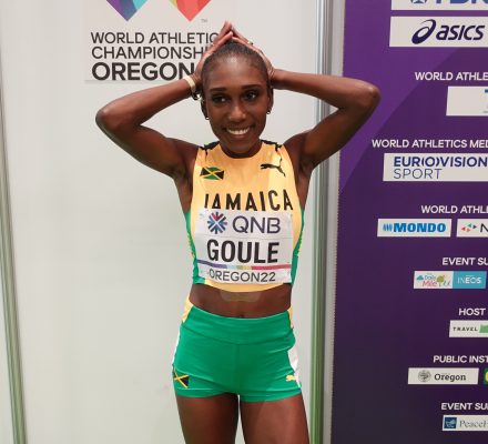 Goule gets back her mojo; Tracey advances to 800m semi-finals – Oregon22