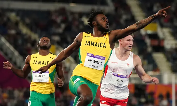 Rasheed Broadbell wins Commonwealth Games gold medal