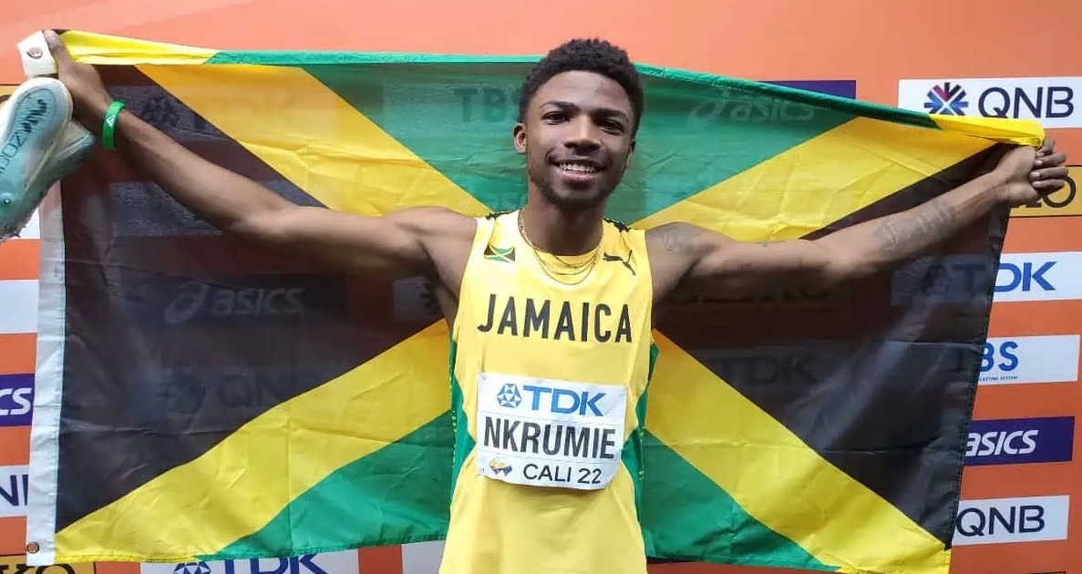 Jamaica's Bouwahjie Nkrumie is highly favored to take gold in the U20 100m after setting a new Jamaica national junior record with a blistering 9.99 seconds performance at the Boys and Girls Champs 2023 last week