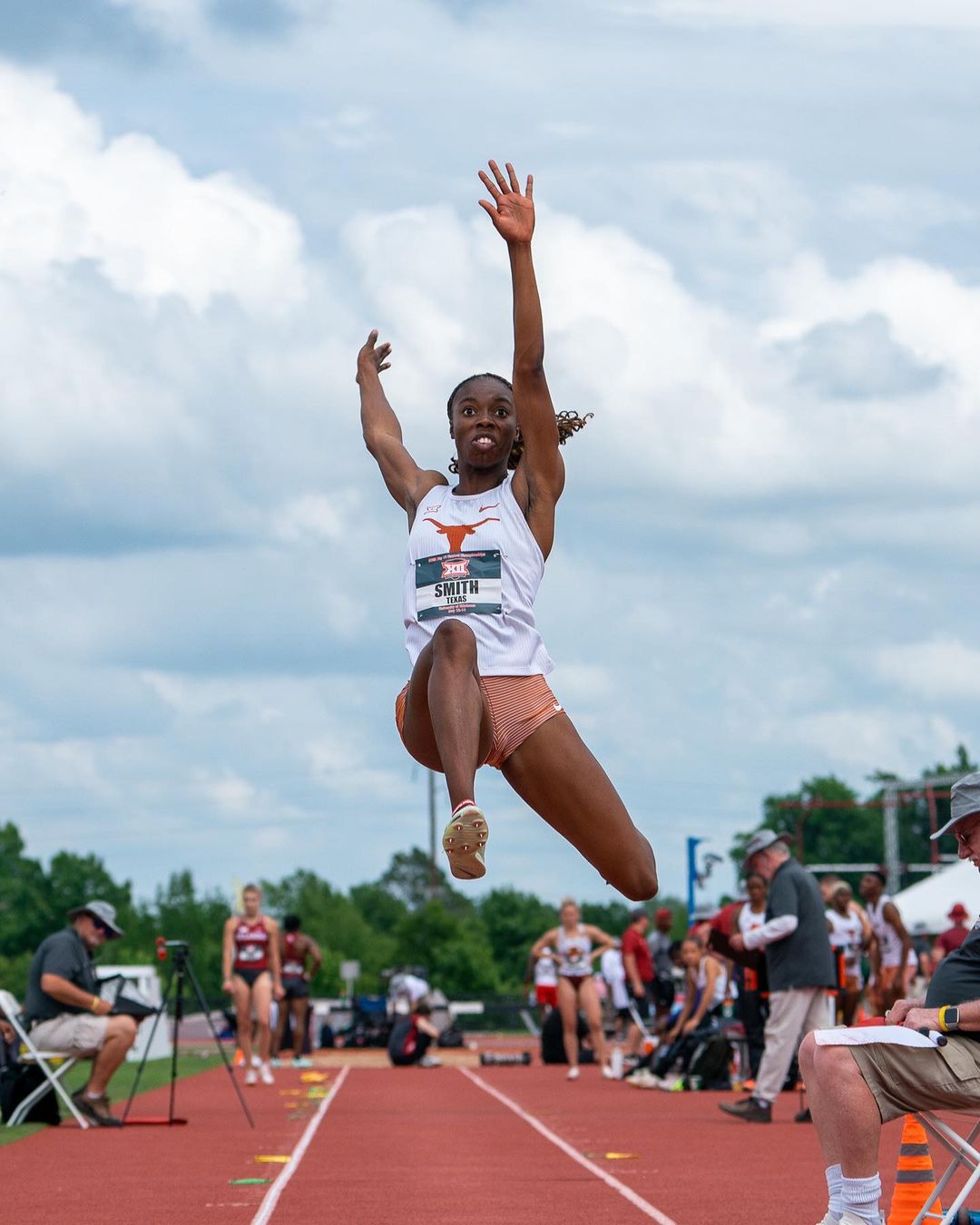 Ackelia Smith Reigns Supreme with Record-Breaking Leap at Big 12 Conference