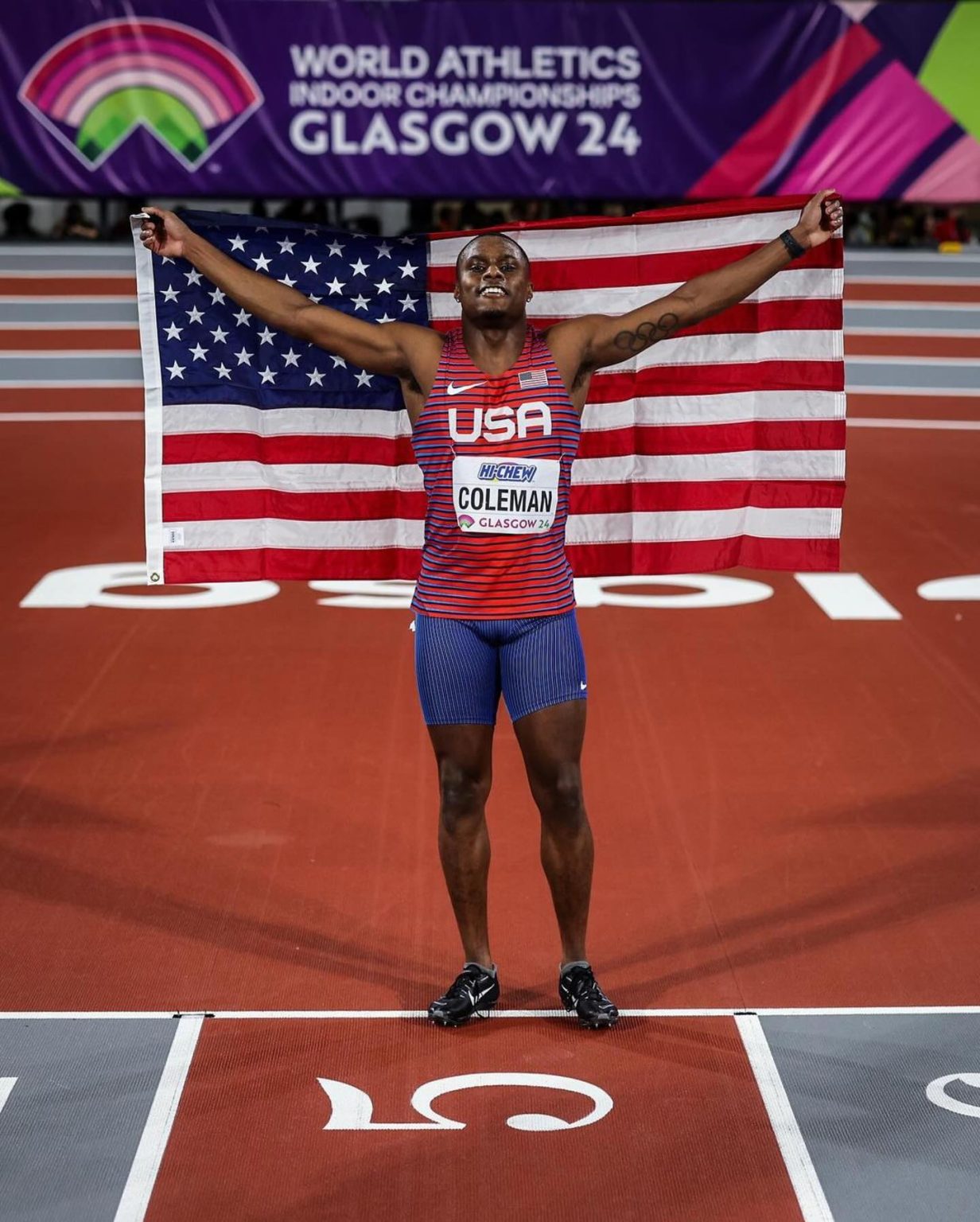 Christian Coleman Strikes Gold in World Athletics Indoor Championships ...