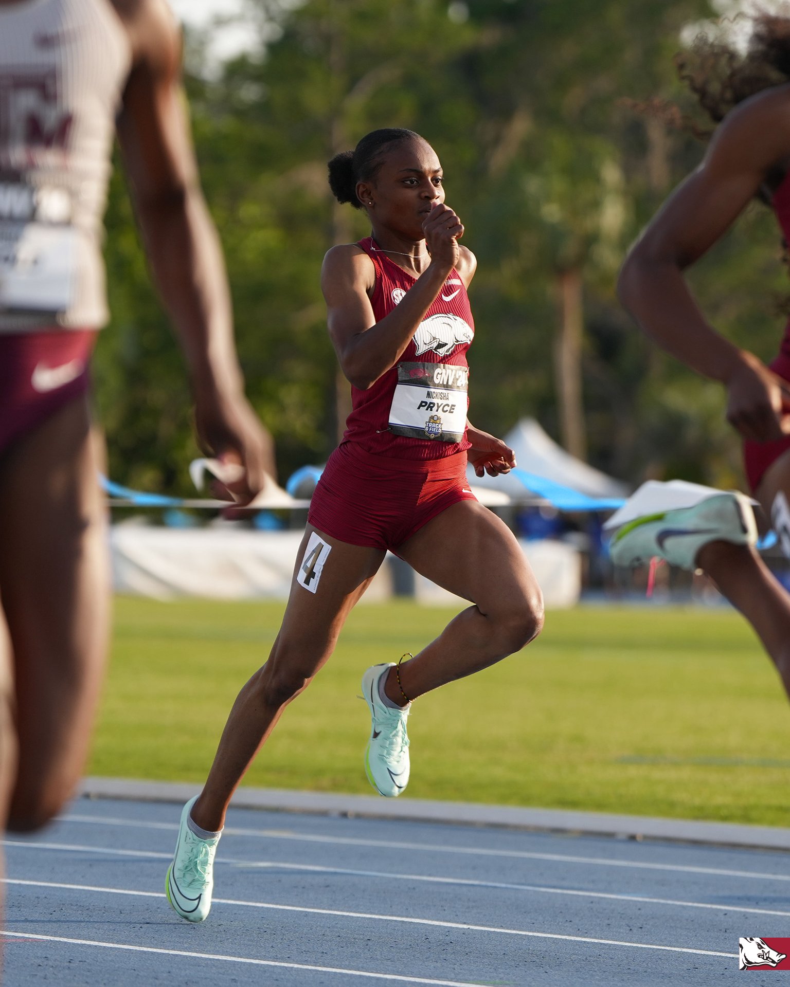 Nickisha Pryce Dominates Women's 400m, Leads Arkansas Razorback Sweep"