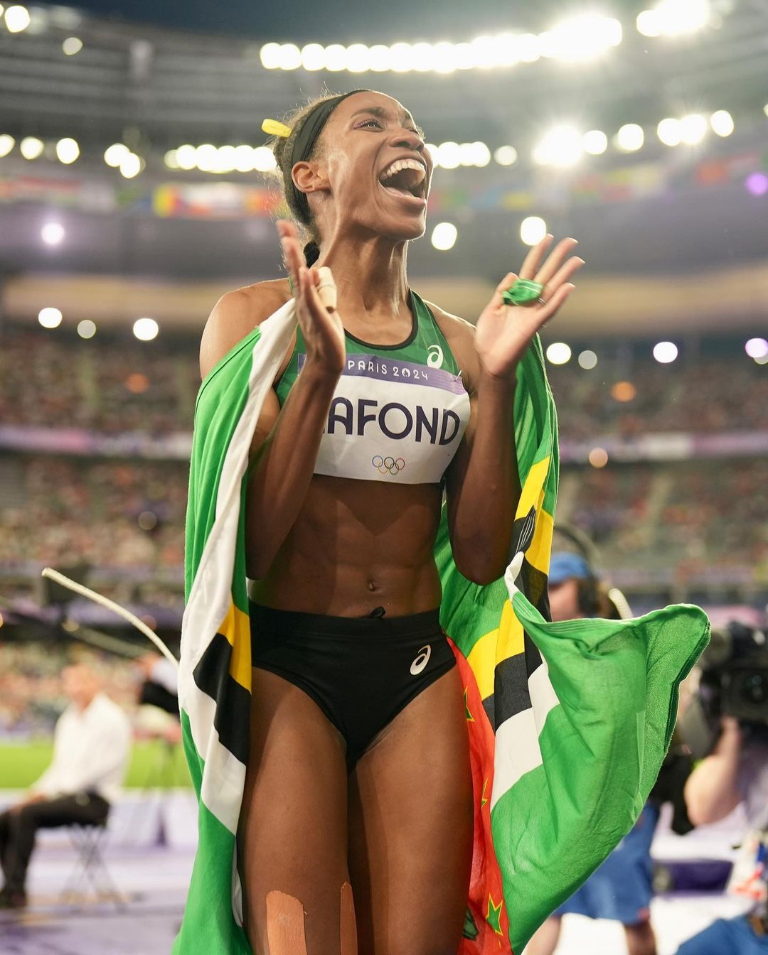 Thea LaFond at Paris 2024 at Doha Diamond League