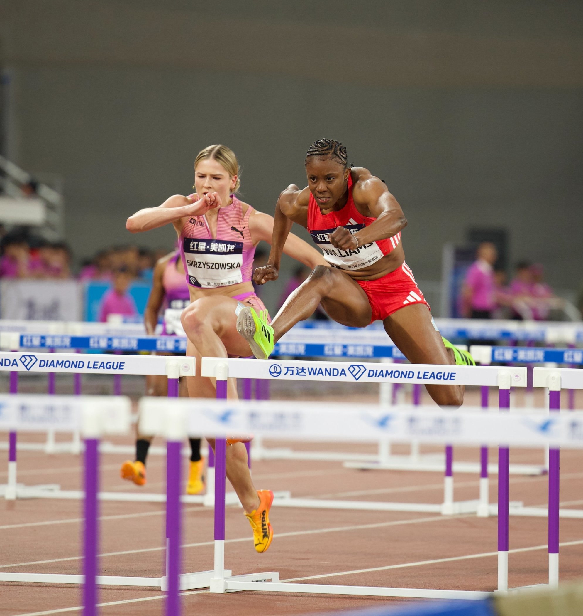 Danielle Williams Wins, Shericka Jackson Second at Xiamen Diamond League