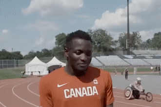 Jerome Blake wins at the Paavo Nurmi Games