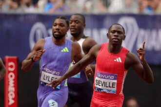 Oblique Seville, in his first Diamond League final, exploded out of the blocks and never looked back to win the men’s 100m in 9.86 at the London Diamond League.
